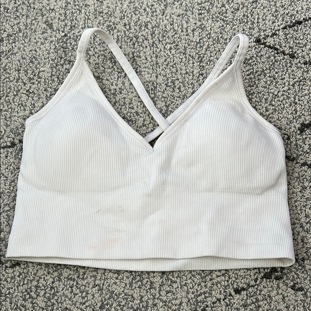 white crop top